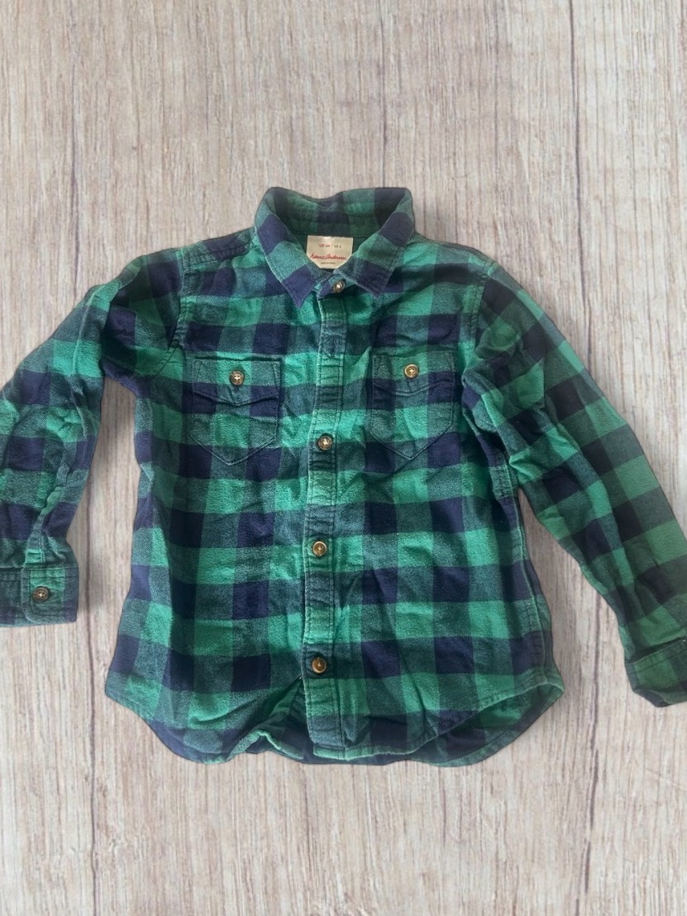 4 Hanna Anderson Flannel Button Down